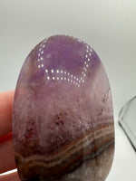 Amethyst Mixed with Stripe Agate Palm Stone #2