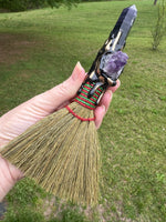 Fluorite & Amethyst Decorative Broom