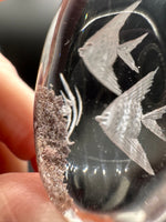 Beautiful Garden Quartz with Fish Inner Scene Carving #2