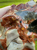Unique Pudding Stone Dragon Head Carving