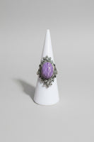 Natural Charoite Ring #25