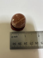 Sparkling Sunstone Sphere mixed with Moonstone #12