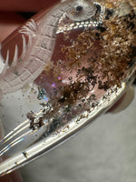 Beautiful Seahorse Garden Quartz Inner Scene with Rainbow Carving #12