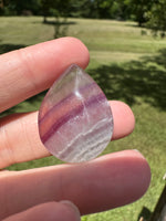 Pear Shape Candy Fluorite Cabochon #4
