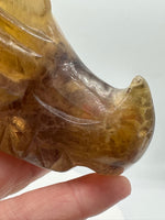 Fluorite Dragon Head Carving #20