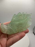 Fluorite Dragon Head Carving #13