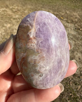 Amethyst Mixed with Stripe Agate Palm Stone #3