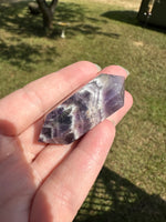 Double Terminated Chevron Amethyst Point #15