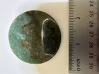 Moss Agate Polished Round Slice #36