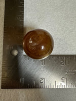 Yellow with Purple Fluorite Sphere #9