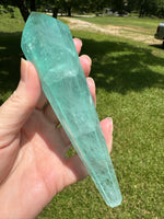 Neon Green Fluorite Scepter #4