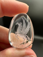 Beautiful Pegasus Garden Quartz Inner Scene Carving #4