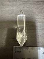 Natural Quartz Double Terminated Wand Point #19