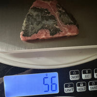 Natural Rhodochrosite Slab #15 – Rosy Pink Mineral Specimen with Dramatic Dark Matrix