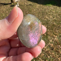 Colorful Labradorite Palmstone #21