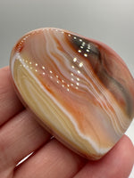 Carnelian Heart Palm Stone #15