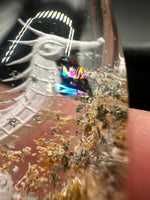 Beautiful Seahorse Garden Quartz Inner Scene with Rainbow Carving #12