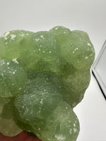 Prehnite mixed with Green Tourmaline Raw Specimen #13