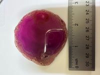 Dyed Pink Agate Slice #13