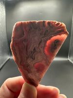 Rhodochrosite Slab #2 – Pink & Cream Banded Polished Collector Specimen