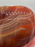 Carnelian Heart Palm Stone #12