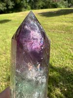 Large Fat Watermelon Fluorite Tower #3