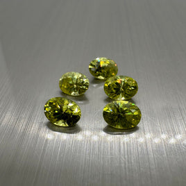 Oval Lime 7x5mm Cz