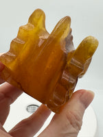 Fluorite Dragon Head Carving #14
