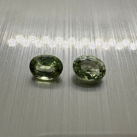 Green Sapphire 4x3mm Oval