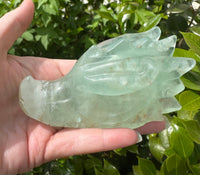 Fluorite Dragon Head Carving #13