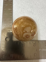 Yellow Calcite Stripe Sphere #6