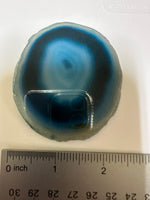 Dyed Blue Agate Slice #27