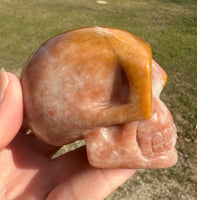 Orange Jade Skull #10