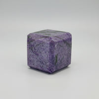 Charoite Polished Carved Cube