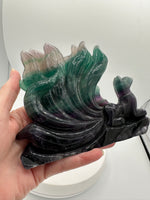Rainbow Fluorite Nine-Tailed Fox