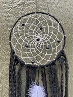 Black Dream Catcher with Feathers #1