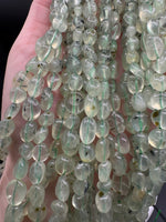 Prehnite Freeform Bead Strand