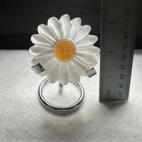Selenite Daisy Carving with Stand