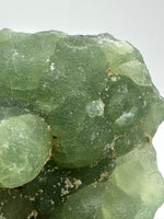Prehnite mixed with Green Tourmaline Raw Specimen #12