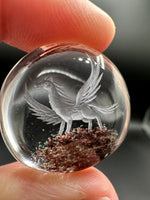 Beautiful Pegasus Garden Quartz Inner Scene Carving #2