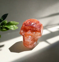 Unique Fire Quartz Skull #3