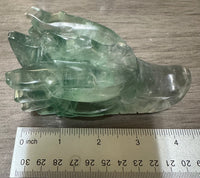 Fluorite Dragon Head Carving #23