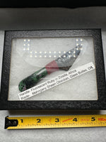 Handmade Fluorescent Ruby in Zoisite, Africa and Mahogany Sheen Obsidian, Glass Buttes, OR, Dagger