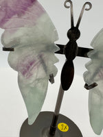 Fluorite Butterfly Wings & Stand #1