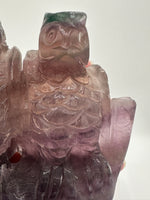 Carved Fluorite Owls