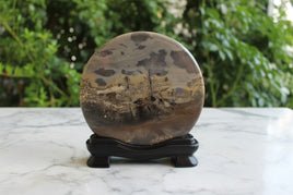 Natural Picture Jasper Slab with Stand #1