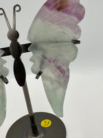 Fluorite Butterfly Wings & Stand #1