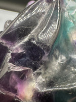 Rainbow Fluorite Dragon Head Carving #6 – 441g