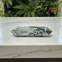 Moss Agate Double Terminated Point #3
