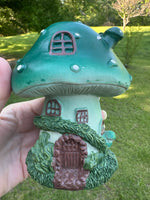 Green Mushroom Fairy House